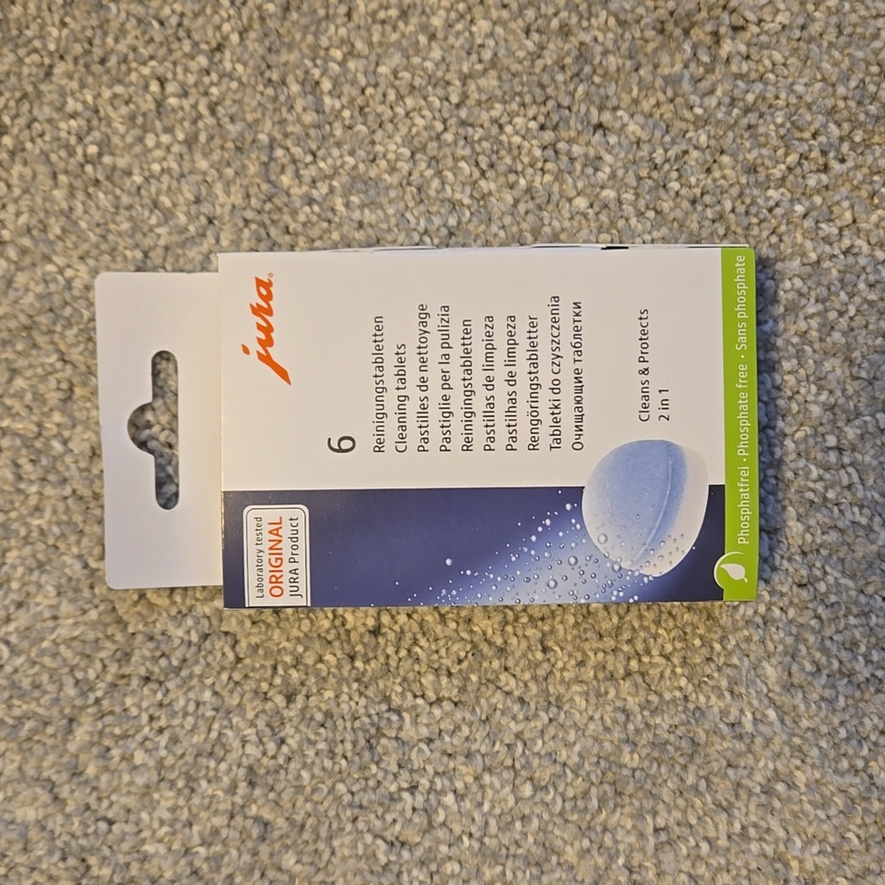 Jura 6pk Cleans and Protects 2 in 1 Cleaning Pods For Jura Coffee Maker